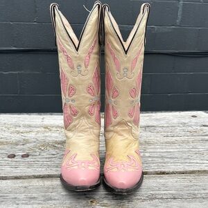 Butterfly Cowgirl Boots 6.5